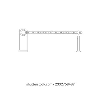 Símbolo del vector de la barrera de estacionamiento de eslabón de la ilustración del icono de estacionamiento.Actrazo editable de alta calidad para aplicaciones móviles, diseño web, sitios web, tiendas en línea, etc.Símbolo, ilustración del logotipo. aislado de fondo blanco.