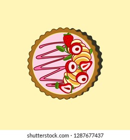 Outline pastry vector   