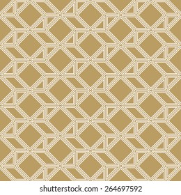outline pattern of geometric shapes in art deco style. can by tiled seamlessly. 