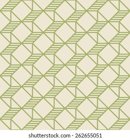 outline pattern of geometric shapes. seamless vector background.