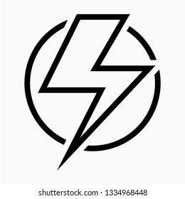 Outline pay electricity bill vector icon