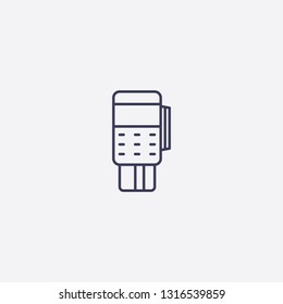 Outline payment terminal icon illustration isolated vector sign symbol