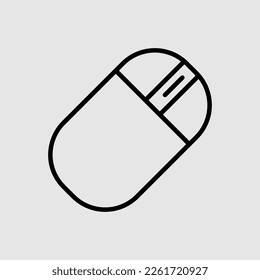 Outline pc mouse icon. trendy style illustration on white background..eps