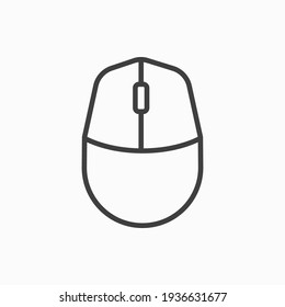 Outline pc mouse icon. Pc mouse vector illustration. Symbol for web and mobile

