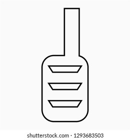Outline pedal vector icon