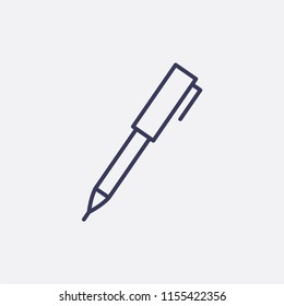 Outline pen icon illustration,vector write sign symbol