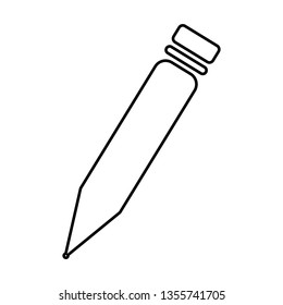 Outline pen icon with vector 