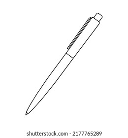 Outline Pen Template Vector Illustration Copy Stock Vector (Royalty ...