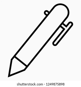 Outline pen vector icon