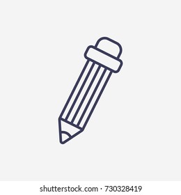 Outline pencil icon illustration vector symbol