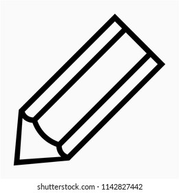 Outline pencil pixel perfect vector icon