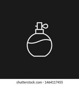 Outline perfume vector icon. Perfume illustration for web, mobile apps, design. Perfume vector symbol.