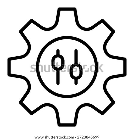 Outline personalization icon for custom settings and user preferences.