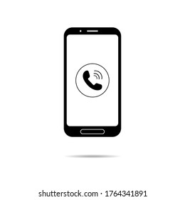 outline phone call vector icon. isolated black simple line element illustration from customer service concept. editable vector. EPS 10