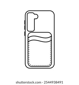 Outline Phone Case with Card Holder