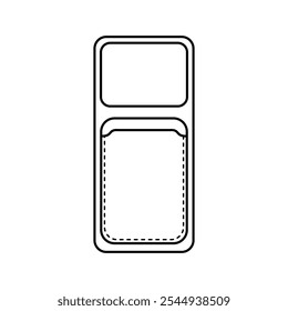 Outline Phone Case with Card Holder