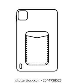 Outline Phone Case with Card Holder