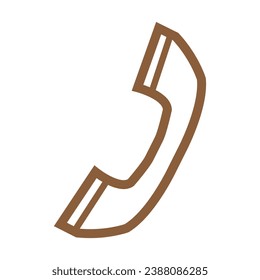 Outline phone icon and vector