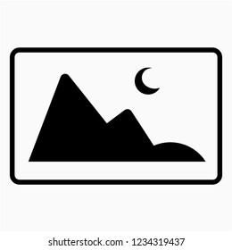 Outline Picture vector icon