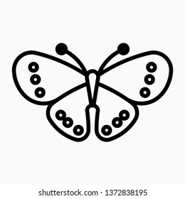 Outline Piedmont Ringlet vector icon