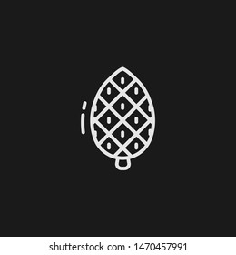 Outline pine cones vector icon. Pine cones illustration for web, mobile apps, design. Pine cones vector symbol.