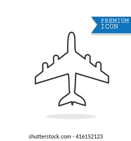 outline Plane Icon