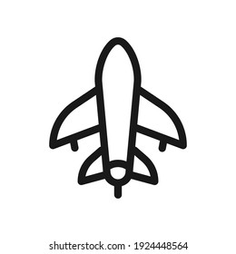 icono del plano de esquema en fondo blanco