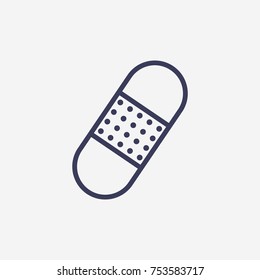 Outline plaster icon illustration vector symbol