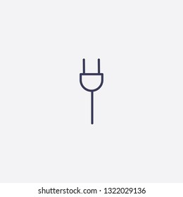 Outline plug icon illustration isolated vector sign symbol