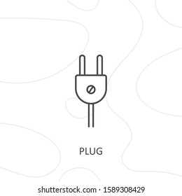 Outline plug icon.plug vector illustration. Symbol for web and mobile