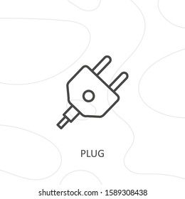 Outline plug icon.plug vector illustration. Symbol for web and mobile