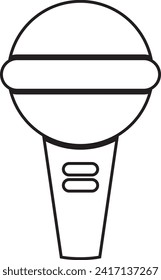 Elemento vector de icono de podcast de contorno