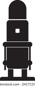 Outline podcast microphone icon vector element