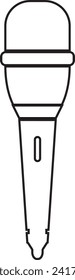 Umrissmikrofon-Symbol, Vektorelement