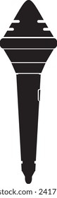 Outline podcast microphone icon vector element