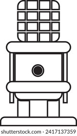 Elemento vector de icono de podcast de contorno