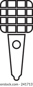 Umrissmikrofon-Symbol, Vektorelement