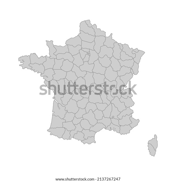 Outline Political Map France High 600w 2137267247 