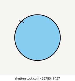 Outline popular shape element design stock