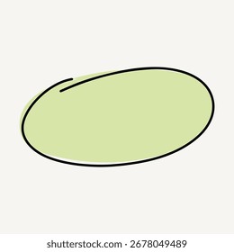 Outline popular shape element design stock