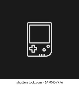 Outline portable console vector icon. Portable console illustration for web, mobile apps, design. Portable console vector symbol.