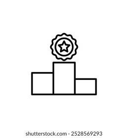 Outline of a position marker, representing location or placement.