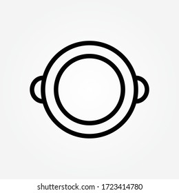 outline pot symbol icon vector illustration