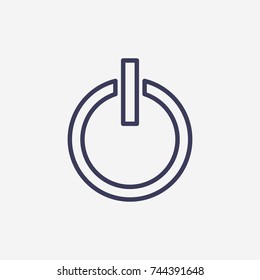 Outline power  icon illustration vector symbol