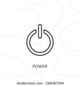 Outline power icon.power vector illustration. Symbol for web and mobile