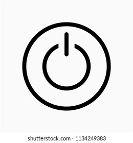 Outline poweron off  pixel perfect vector icon