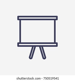 Outline Presentation  icon illustration vector symbol