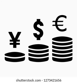 Outline profit pixel perfect vector icon