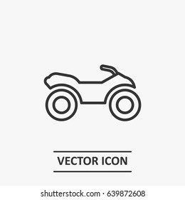 Outline quad icon illustration vector symbol