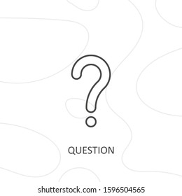 Outline question icon.question vector illustration. Symbol for web and mobile